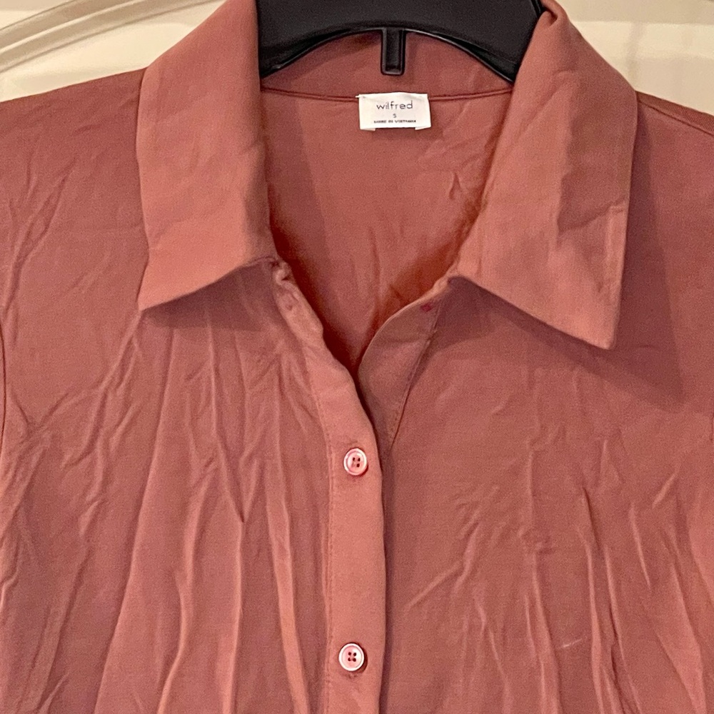 Wilfred Rust Button Down Shirt - Picture 2 of 7